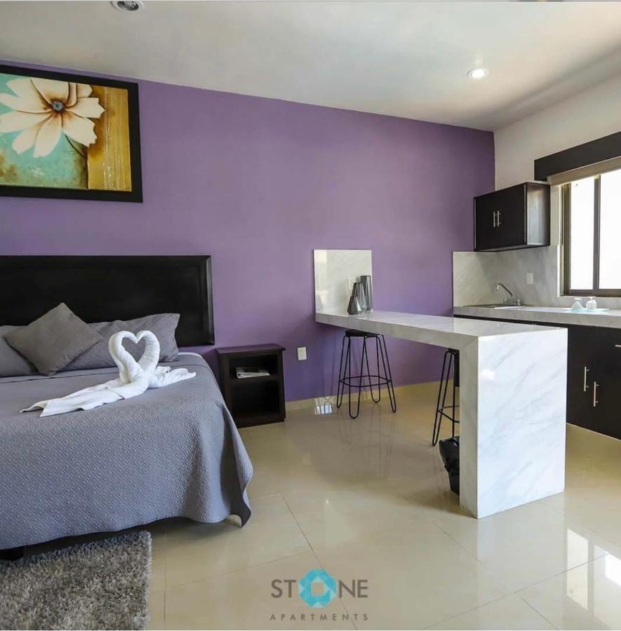 Stone Aparments Hotel Bacalar Buitenkant foto
