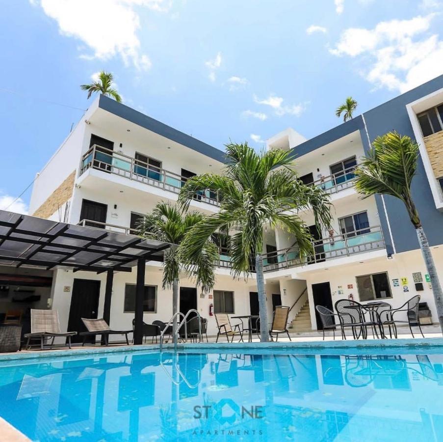 Stone Aparments Hotel Bacalar Buitenkant foto